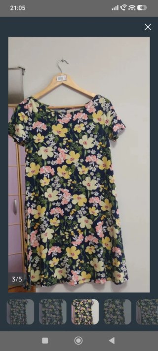 Vestido estampado flores T.L.