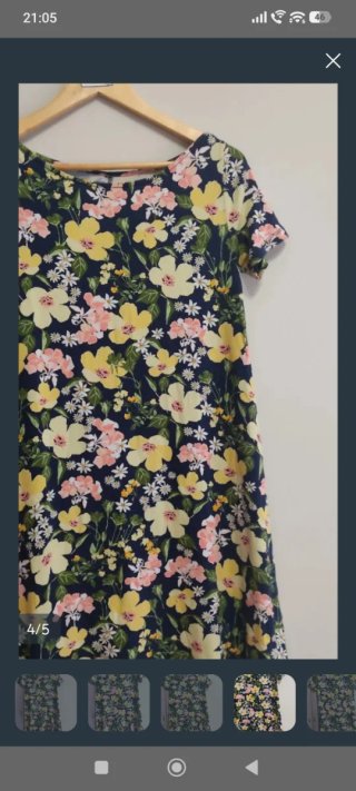 Vestido estampado flores T.L.