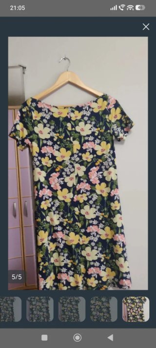 Vestido estampado flores T.L.