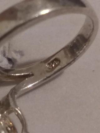 Conjunto Plata 925 Anillo,collar y Pendientes zafi