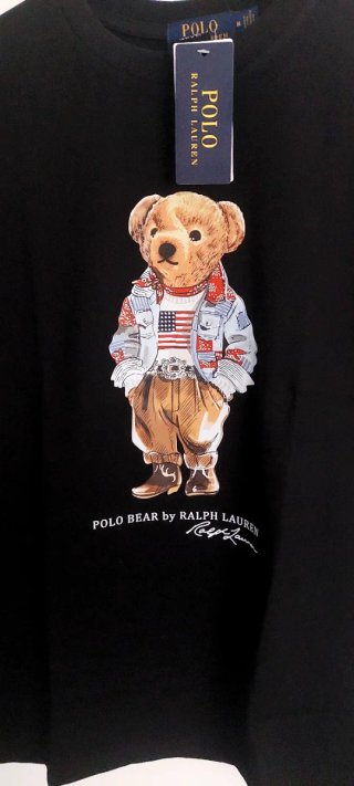 Camiseta Polo Bear Ralph Lauren Negra