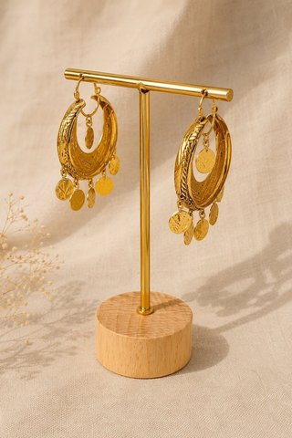 Pendientes de Aro Oro de 18 Quilates MAD-TRA2385
