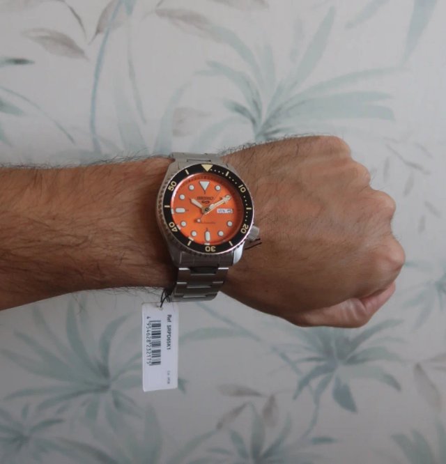 🇯🇵 Seiko 5 Sports SSK05K1 – Naranja | Nuevo