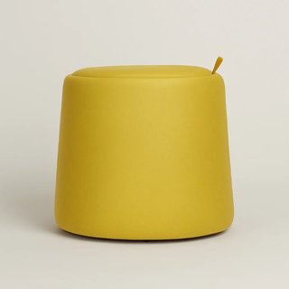 Cassiope - Pouf contenitore colore giallo moderno · Tessuto