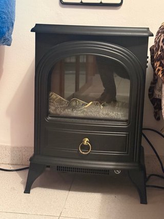 Estufa eléctrica efecto chimenea decorativa