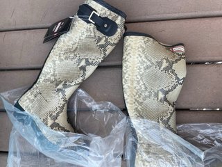Botas de agua Hunter piel serpiente nuevas