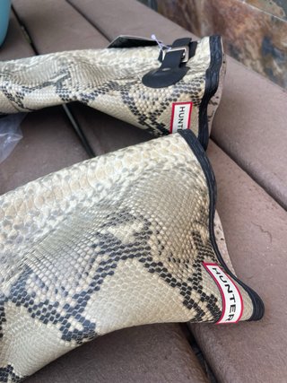 Botas de agua Hunter piel serpiente nuevas