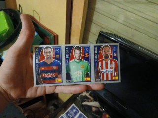 12 cromos Champions League Topps