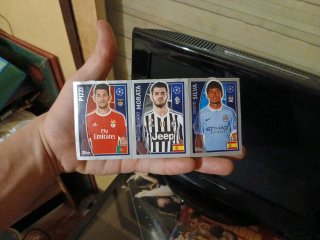 12 cromos Champions League Topps