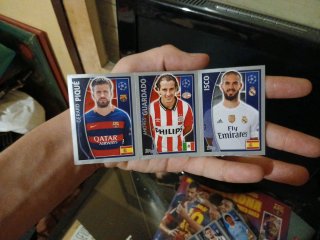 12 cromos Champions League Topps