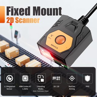 Scanner di codici a barre e QR a montaggio fisso