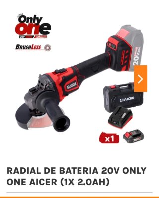 Radial Batería 20V Only One AICER
