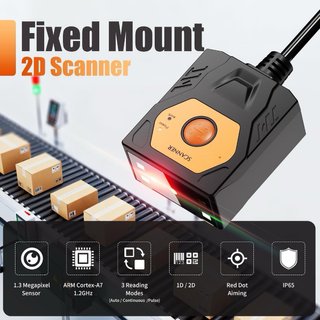 Scanner di codici a barre e QR a montaggio fisso