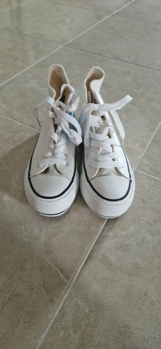 Zapatillas altas blancas