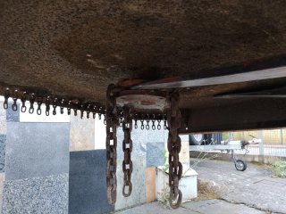 Desbrozadora cancela cadenas tractor