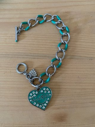 Braccialetto Hard Rock Cafe Cuore Argento Turchese