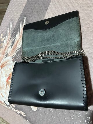 Borsa in pelle con stampa floreale