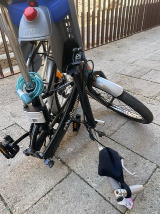 Bicicleta con silla para bebé