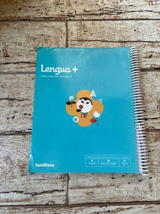 Libro de Lengua Plus para 1.º de Primaria.