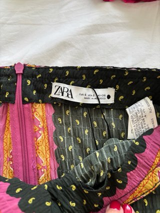 Mini Falda Estampada  Zara Talla S