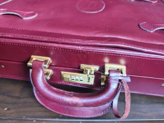 Maletín Cartier Burdeos Piel