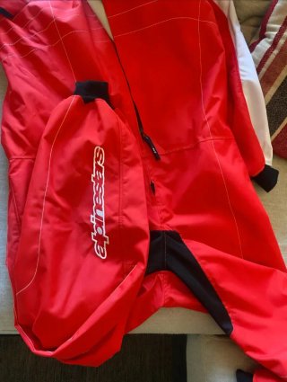 Mono Karting Alpinestars Rojo Blanco talla 56: