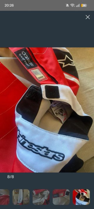 Mono Karting Alpinestars Rojo Blanco talla 56: