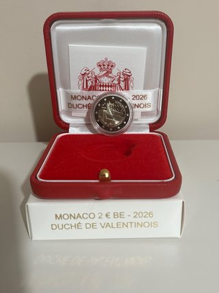 2 euros Mónaco 2026 Ducado de Valentinois