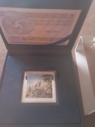 Moneda 10€ Goya 275 Aniversario Plata