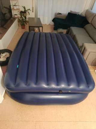 Colchón hinchable camping plástico