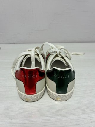 Zapatillas Gucci Ace Cuero Mujer