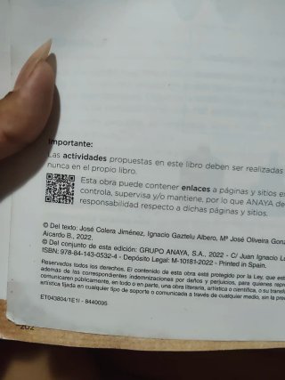 Libros de matemáticas 3° Eso