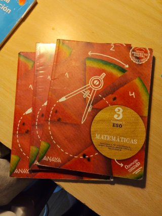 Libros de matemáticas 3° Eso