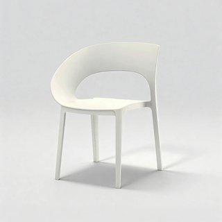 Elune - Set 2 sedie da giardino color bianco crema stile