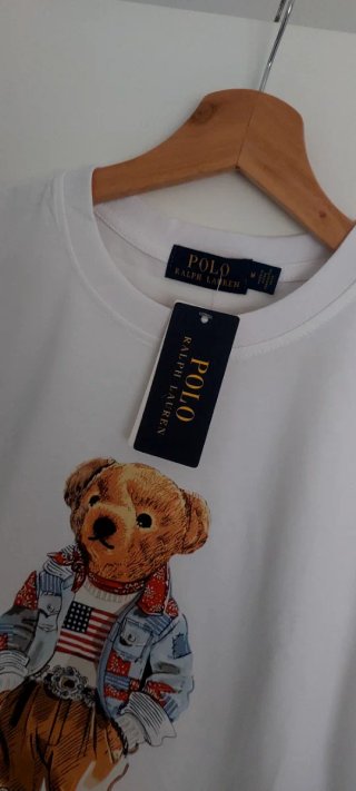 Camiseta Polo Ralph Lauren Oso Blanco