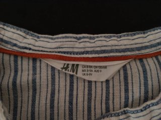 Camisa de rayas para niño