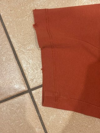T-Shirt Stone Island Arancione effetto Vissuto