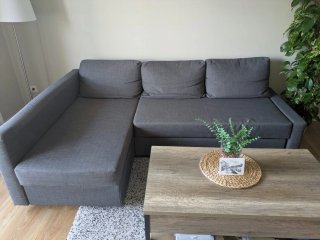 Sofá Cama Chaise Longue IKEA Gris