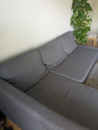 Sofá Cama Chaise Longue IKEA Gris