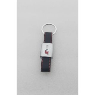 Llavero de Cuero con Logo Metalico AUDI RS REGALO