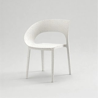 Nuvra - Set 2 Sedie impilabili da giardino bianco stile
