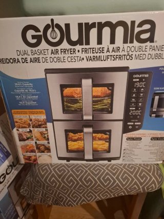 Freidora Gourmia Doble Cesta