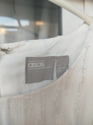 Vestido ASOS blanco