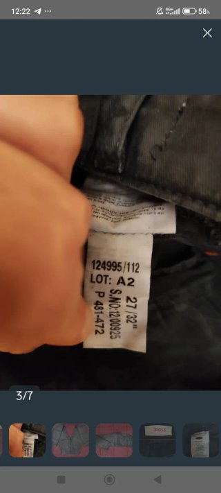Pantalón Cross Negro con acabado efecto piel. T 36