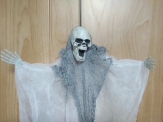 Dos esqueletos decoración Halloween
