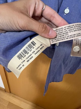 Camisa azul Massimo Dutti