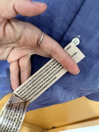 Camisa azul Massimo Dutti
