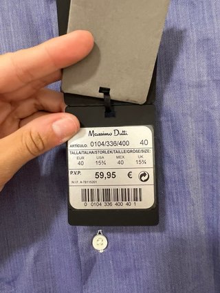 Camisa azul Massimo Dutti