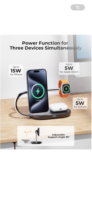 VOLTME MagPak 3 in 1 Caricabatterie Wireless 15W