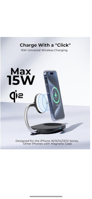 VOLTME MagPak 3 in 1 Caricabatterie Wireless 15W
